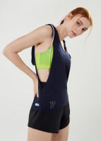 NaPiYong- Bomi Sporty Hoodie Tank Top in Navy เสื้อกล้าม เสื้อคลุมสปอร์ตบรา