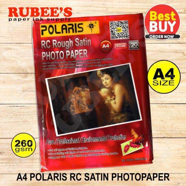 Polaris Rough satin 260gsm A4 Photo paper Lazada PH