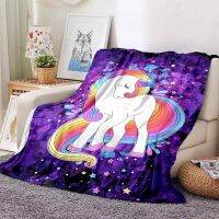 Unicorn Blanket Flannel Blanket Soft Fleece Throw Blankets Blanket for Bedroom Sofa