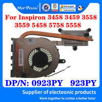 ใหม่ Original พัดลมแล็ปท็อป CPU Cooling หม้อน้ำพัดลมฮีทซิงค์สำหรับ Inspiron 3458 3459 3559 3559 5458 5758 555 58 0923PY 923PY