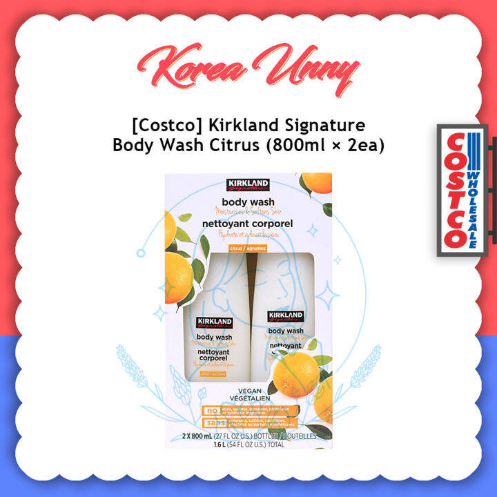 [Costco] Kirkland Signature Body Wash 800ml x 2 (Citrus) Lazada