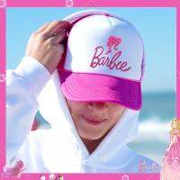 Barbiepink Barbiestyle YOCKY ตัวอักษรตุ๊กตาบาร์บี้ หมวกเบสบอลตัวอักษรตุ๊กตาบาร์บี้ งานปัก การ์ตูนอะนิเมะ หมวกเบสบอลบาร์บี้ฤดูร้อน หมวกกันแดดมีฝาปิด ปรับได้ปรับได้ อุปกรณ์เสริมเครื่องแต่งกาย