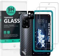 Black Shark 5 5G  by Ibywind ฟิล์มกระจกกันรอย[2 ชิ้น] มีฟิล์มกันรอยกันรอยเลนส์กล้อง,ฟิล์มกันรอยคาร์บอนไฟเบอร์ด้านหลังและชุดติดตั้งง่าย