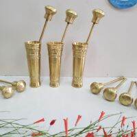 Brass byfa B1012  ตะบันหมาก โบราณลายอยุธยา หัวกลม งานบ้านปะอาว