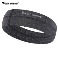 West ขี่จักรยาน Sweatband กีฬาคาดศีรษะยืดหยุ่นสูงผู้หญิงผู้ชายระบายอากาศบาสเกตบอลออกกำลังกายโยคะวอลเลย์บอลขี่จักรยานคาดศีรษะ