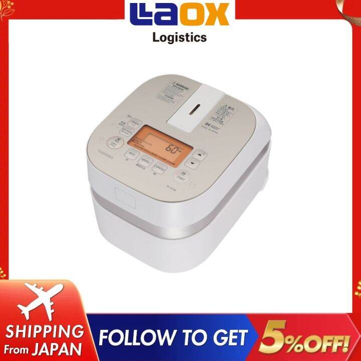 TOSHIBA RICE COOKER RCDZ4KN IH INDUCTION HEATING 220V OVERSEAS VOLTAGE Golden MADE IN JAPAN 0