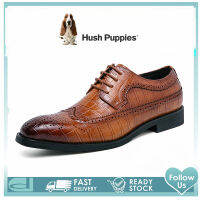 Hush_Puppies รองเท้าผู้ชาย รุ่นรองเท้าผู้ชาย รุ่น สีดำ รองเท้าหนังแท้ รองเท้าทางการ รองเท้าแบบสวม รองเท้าแต่งงาน รองเท้าหนังผู้ชาย EU 45 46