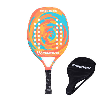 Unisex Carbon Beach Tennis Racket Soft EVA Face Raqueta with Bag Equipment Tennis Racketsports Bracelettennissports Headband