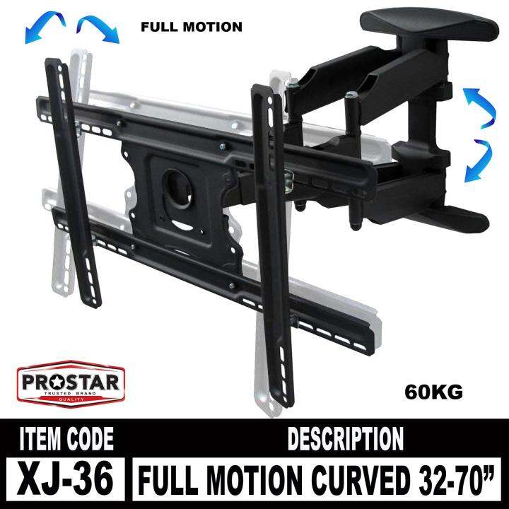 Prostar XA36C Full Motion / Tilt Swing Arm TV Mount Curved 32" to 70