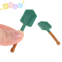 FactoryOutlete?Cheap? 1:12 dollhouse Miniature Shovel farming TOOL โมเดลของเล่นตุ๊กตาบ้านสวนตกแต่ง