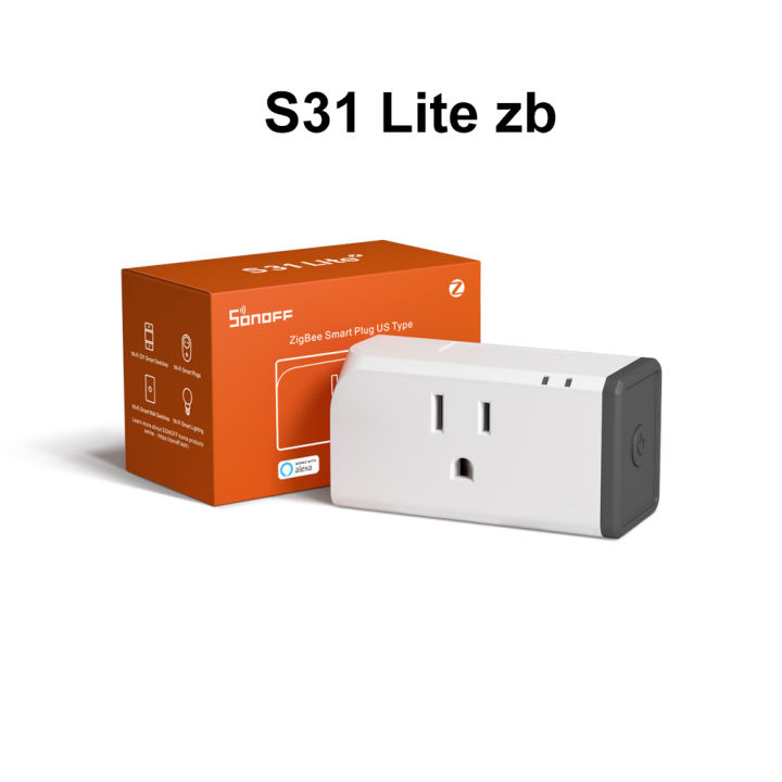 sonoff-s31-lite-zb-us-zigbee-smart-plug-socket-15a-รีโมทคอนล-power-socket-timer-switch-ทำงานร่วมกับ-smartthings-hub-alexa