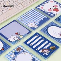 QTWIX Girl ครีเอทีฟอุปกรณ์การเรียนโน้ตกระดาษแปะ N ครั้งวาง Scrapbooking น้ำตาแผ่นบันทึกความจำไดอารี่จดบันทึกแผ่นบันทึกความจำสติกเกอร์ข้อความบันทึกข้อความ