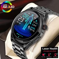 ┇♙ hlxddv 2023 New ECG PPG Blood Glucose Men Thermometer Bluetooth Call Smartwatch