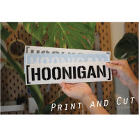 สติ๊กเกอร์แต่งรถ งานไดคัท ลาย HOONIGAN มีหลายสี มีหลายขนาดให้เลือก