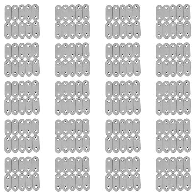 Flat Mending Plates Repair Fixing Joining Brackets 40X15mm 200Pcs