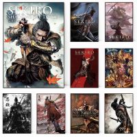 2023▦▥ Hot Game SEKIRO:Shadows Die Twice Poster Ookami Japan Samurai Canvas Painting Wall Art Pictures Gamer Room Home Decor