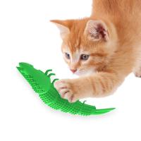 Cat Toothbrush Catnip Toy Interactive Chew Toy For Pet Cat Kitten Fish Lobster Shape Toothbrush Chewing Pet Toy Natural Rubber Toys