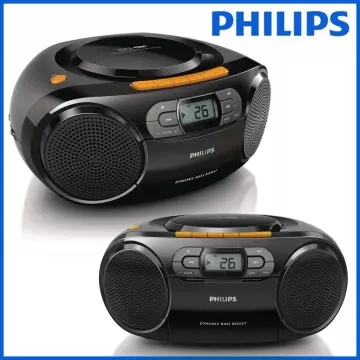 Panasonic RX-D55GC-K Boombox - High Power Portable Stereo AM/ FM Radio, MP3  CD, Tape Recorder with USB & Music Port High Quality Sound with 2-Way  4-Speaker (Black) 
