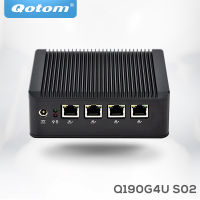 Qotom Firewall เครือข่ายคอมพิวเตอร์ Q190G4U J1900 Quad Core 4 Gigabit Ethernet Linux, PF,อูบุนตู