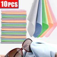 10Pcs Cleaning Supplies Soft Chamois Glasses Cleaner Eyeglasses Microfiber Clean Cloth Lens Phone Screen Cleaning Wipes Tools