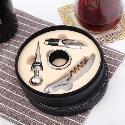 4pcs Wine Opener Set Air Pressure Pump Bottle Opener Cork Remover Stainless Steel Wine Tool Kitchen accessories Wine corkscrew