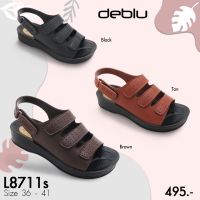 L8711s รองเท้าแตะ หญิง แบบสวม แบบหนีบ deblu เดอบลู นุ่มนิ่ม เพื่อสุขภาพ น้ำหนักเบา ของแท้ 100%