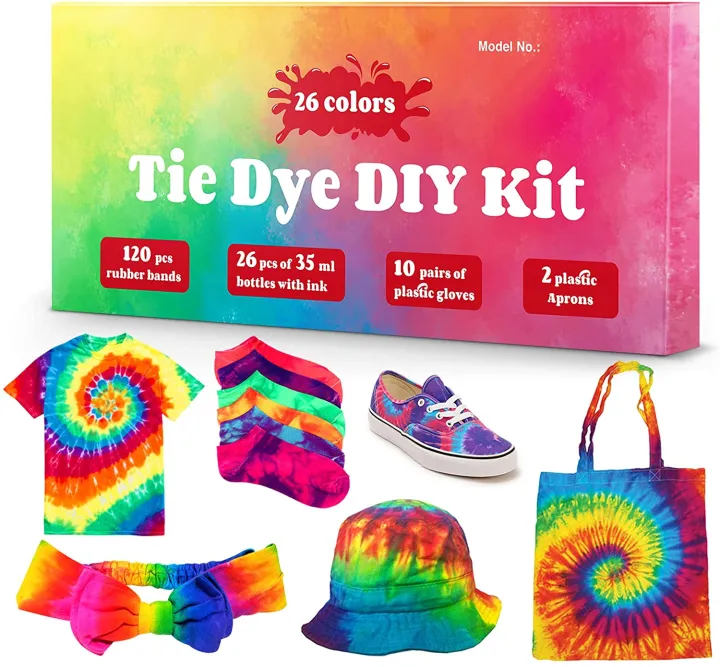 Diy Tie Dye Kits 26 Colors Fabric Kit For Kids S And Groups Non Toxic Supplies Party Gathering Festival User Friendly Add Water Only Perfect Thanksgiving Christmas Lazada