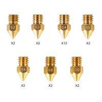 Mk8 Ender 3 Nozzles 24 Pcs 3d Printer Brass Nozzles Extruder For Ender 3 Series And Creality Cr-10 0.2mm, 0.3mm, 0.4mm, 0.5mm, 0.6mm, 0.8mm, 1.0mm Printer Nozzle Kit