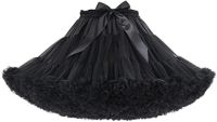 สีขาวใหม่แฟชั่นผู้หญิง tiskirt 3ชั้นเอวยางยืดชีฟอง ticoat Puffy Tutu Tulle กระโปรง