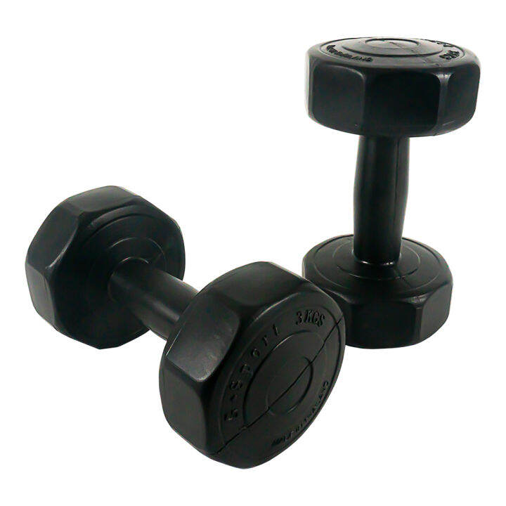 gsports-ดัมเบลพลาสติกสีดำ-3-kg-แพ็คคู่-dumbbell-black-3kg-x-2