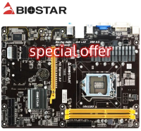 เมนบอร์ด TB85 Biostar USB2.0เมนบอร์ด USB3.0 DVI + VGA PCI-E 3.0 16GB LGA 1150 DDR3เมนบอร์ด ATX 100% ทดสอบการทำงานเต็มที่