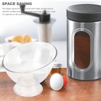 Coffee Pod Holder K Cup Holder Transparent Plastic Capacity Coffee Pod and Capsule Locker