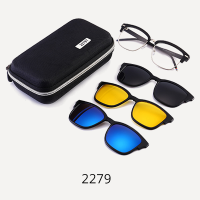 Ralferty Multi-Function Magnet Sunglasses Men Women UV400 Polarized Sun Glasses Clip 3 Lenses Clips On Glasses With Case