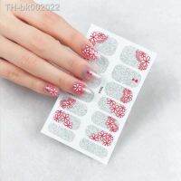 ㍿▤☽ 1 Sheet Full Cover Nail Art Sticker Waterproof Nail Sticker Decoration Nail Polish Strips DIY Nail Wraps Nail Patch for Women