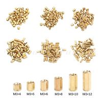 【CW】 50Pcs M3 Hex Nut Spacing Screw Female Brass Threaded Pillar PCB Motherboard Standoff Spacer 4mm/5mm/6mm/8mm/10mm/12mm