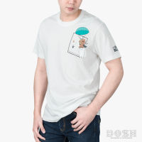 DOSH UNISEX T-SHIRTS WE BARE BEARS เสื้อยืดคอกลม แขนสั้น สีดำ ผู้ชาย-ผู้หญิง DBBMT5018-OW