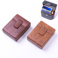 Portable Ciggarett Case Leather Coarse Cigatette Box Holder Smking Accessories