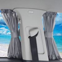 ☢☞ Car Window Sun Shade Curtain Retractable Window Curtain With UV Protection Side Automotive Window Sunshades 50x47cm 1 Pair