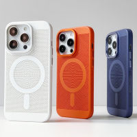 【Cellular cooling PC ultra-thin cutout hard case/Oragne】compatible for iPhone 11 12 13 14 pro max case