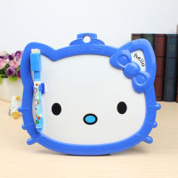 XINDI 16.5cm*19 cm Whiteboard Cartoon Dry Wipe Pink Blue Cardboard Drawing Kids White Board Hanging Erase Board With Pen WB65