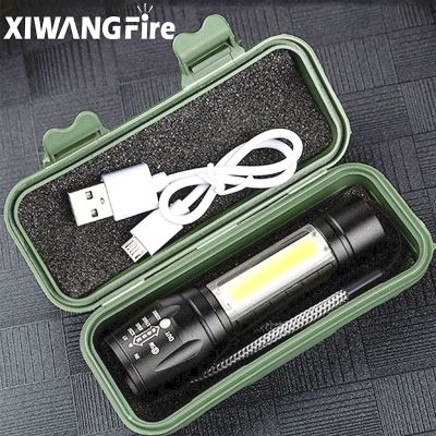 ไฟฉาย LED ชาร์จไฟแบบซูมได้พกพาระเบิดได้ Q5 XP-G แสงแฟลชโคมไฟ3โหมดตะเกียงตั้งแคมป์ไฟฉาย Led ขนาดเล็ก