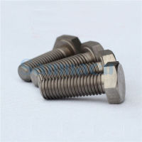 【☊HOT☊】 baopudou63422nw ล็อต10 1/4 "3/8" Ansi/Asme X 15-70Mm Gr2ไททาเนียมหัวหกเหลี่ยมสลักเกลียว