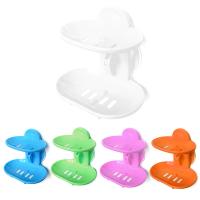 ⊕✿ Soap Dish Suction Cup Rack Soap Dish Rack Kitchen Bathroom Accessories Storage Basket