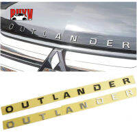 BuyV ABS OUTLANDER สติกเกอร์รถด้านหน้า Hood Letter โลโก้สัญลักษณ์สติกเกอร์สำหรับ Mitsubishi Outlander