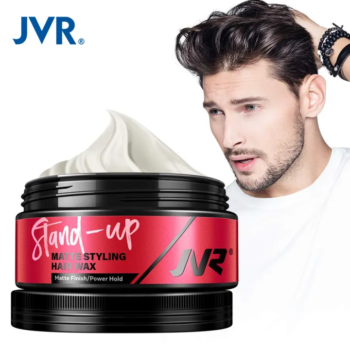 JVR Pomade for Men Hair Wax Hair Styling Low Shine Pliable Clay Matte  setting spray Hard Head Edge Control 80g | Lazada PH