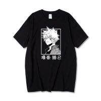 T-Shirt Men Harajuku My Hero Academia Bakugou Katsuki Print Japanese Anime Crewneck MenS T-Shirts Cozy Short Sleeve Tee Tops