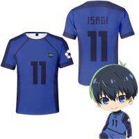 ▤◕ เสื้อยืดแขนสั้น พิมพ์ลายกราฟิกอนิเมะ BLUE LOCK Isagi Yoichi สไตล์ฮาราจูกุ สําหรับผู้หญิง และผู้ชาย