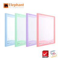 Elephant ตราช้าง แฟ้ม แฟ้มใส่เอกสาร PF01 A4 สีพาสเทล