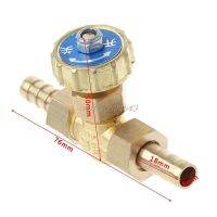 QDLJ-Elbow Brass Needle Valve Propane Butane Gas Adjuster Barbed Spigots 1 Mpa 8mm/10mm R06 Whosale