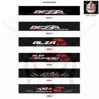 （Kvs auto parts） BEZZA ALZA AXIA Stiker Cermin Hadan-สติกเกอร์กระจกหน้ารถ